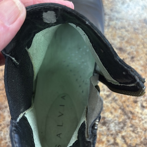 Salvia Ankle Boots Black Butter Nappa Leather Style Rhonda Size 37 USA 6.5 - 7 - Picture 4 of 9